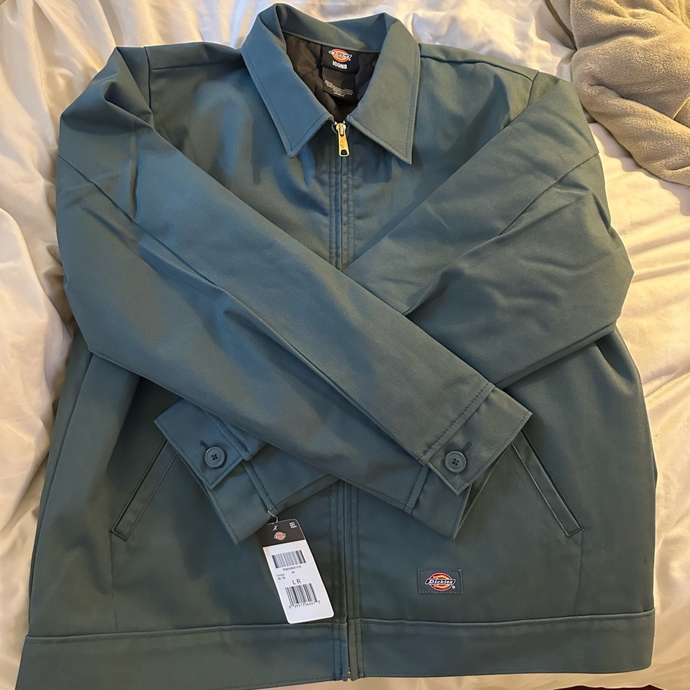 Dickies Men's Insulated Eisenhower Front-Zip Jacket Lincoln Green Size L